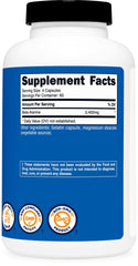 Nutricost etiqueta con información de 3.400 mg por porción y certificaciones