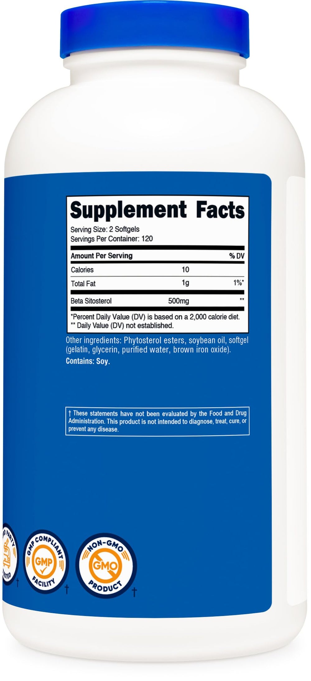 Nutricost Beta Sitosterol, empaque exterior con información clara para compra consciente.