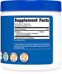 Nutricost etiqueta con certificaciones y pruebas de calidad visibles