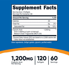Nutricost primer plano de softgel mostrando textura lisa y fácil ingestión