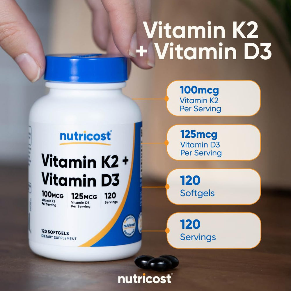 Nutricost cápsula sobre fondo blanco resaltando la formulación liposoluble