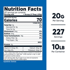 Nutricost textura en polvo fina para disolución rápida