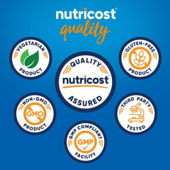 Nutricost cápsula en mano indicando facilidad de consumo diaria
