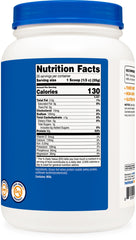 Etiqueta Nutricost con certificaciones Kosher Halal GMP y libre de rBGH mostrando calidad y seguridad