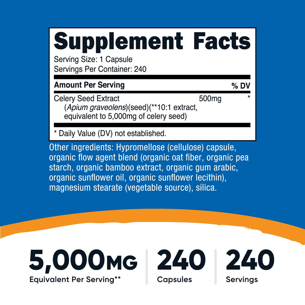 Nutricost etiqueta con ingredientes y certificaciones para tranquilidad