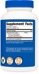 Nutricost etiqueta con ingredientes y pruebas de calidad