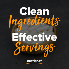 Nutricost frasco en escena lifestyle indicando uso continuo en rutinas activas