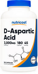 Nutricost frasco frontal mostrando la presentación clara y beneficios