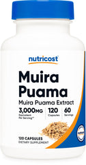 Nutricost envase frontal mostrando 120 cápsulas y etiqueta clara