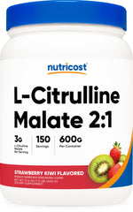 Nutricost envase frontal mostrando etiqueta y cantidad, claridad de información