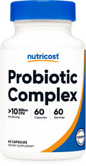Nutricost frasco frontal mostrando 60 cápsulas y marca