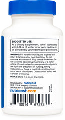 Nutricost escena nocturna de uso para rutina antes de dormir