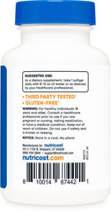 Nutricost etiqueta con ingredientes y detalles de pruebas para confianza del consumidor
