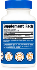 Nutricost comparación de tamaño del softgel para referencia visual