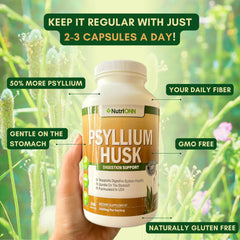 NutriONN cápsula en mano para mostrar tamaño y dosis cómoda