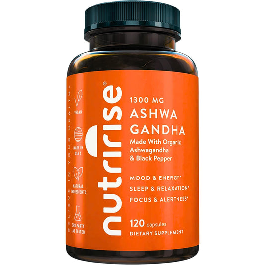 NutriRise envase frontal mostrando fórmula orgánica y beneficios