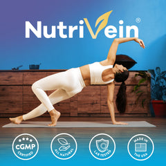Nutrivein comparación de porciones mostrando duración del envase