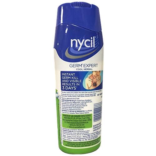 Nycil textura de polvo en primer plano que absorbe la humedad
