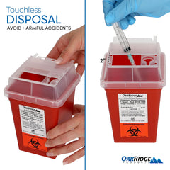 Oakridge Products detalle del puerto desenrollador para reencapuchado seguro