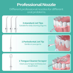 OasiSmile L5 en uso limpiando alrededor de brackets para mejor higiene ortodóntica