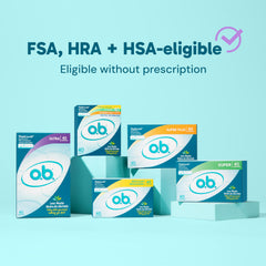 o.b. Ultra demostración de colocación con dedo para control y ajuste personal