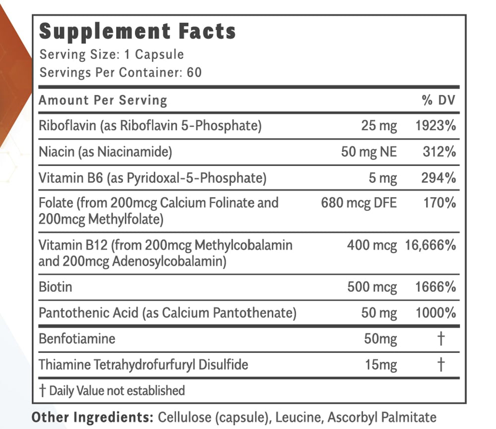 Objective Nutrients frasco sobre escritorio sugiriendo uso diario y enfoque