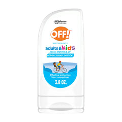 OFF! envase frontal mostrando la loción y beneficios familiares