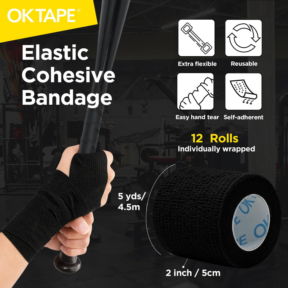 OK TAPE textura del tejido elástico que ofrece sujeción cómoda