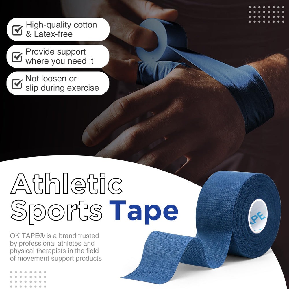OK TAPE cinta aplicada en muñeca ofreciendo sujeción estable