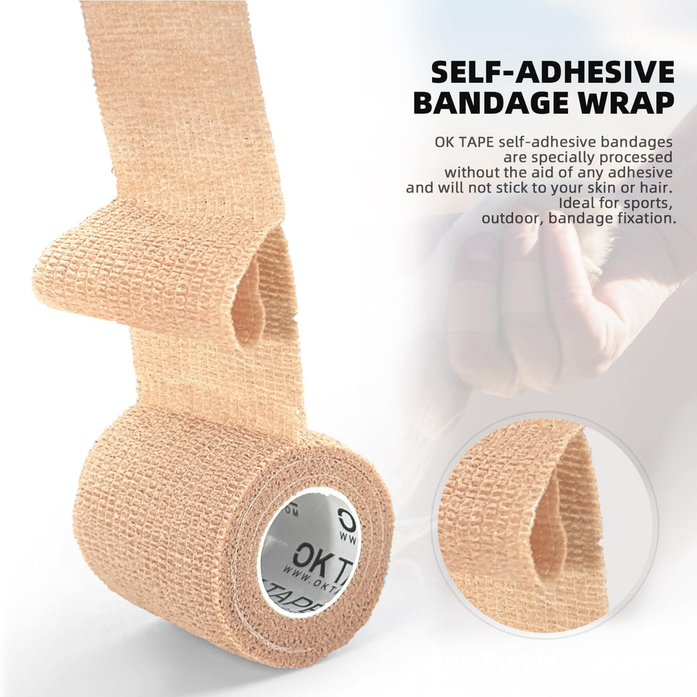 OK TAPE vendaje en muñeca demostrando soporte rápido