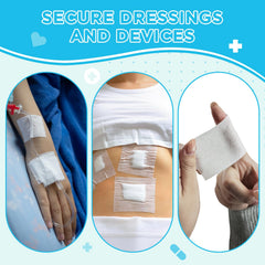 OK TAPE uso en entorno clínico fijando vendaje con ventilación