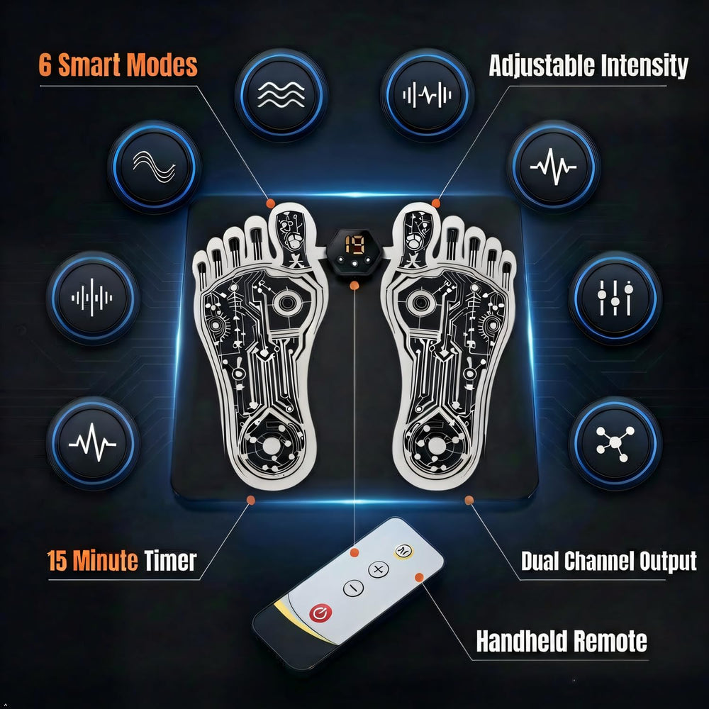 Control remoto OKJY en mano ajustando modos y niveles sin agacharse