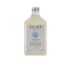 Olas frente del envase 500 ml mostrando diseño y beneficio: limpieza suave