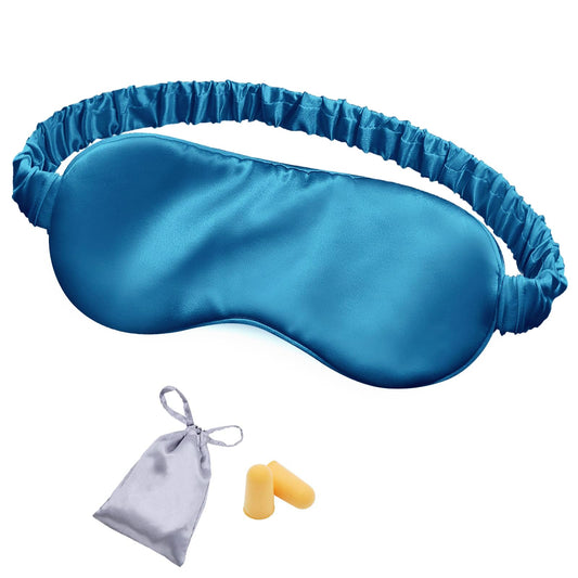 OLESILK mascarilla de seda de doble capa, suave y cómoda para dormir.