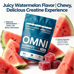 Etiqueta Omni Gummies con lista de ingredientes clara y legible