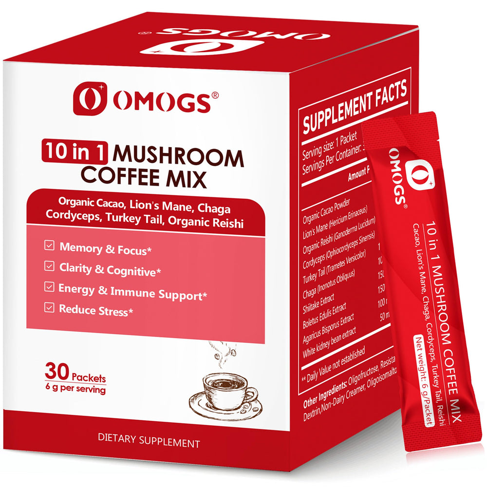 OMOGS frente del envase mostrando diseño y 30 servicios