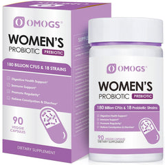 OMOGS envase frontal mostrando 90 cápsulas y beneficio digestivo