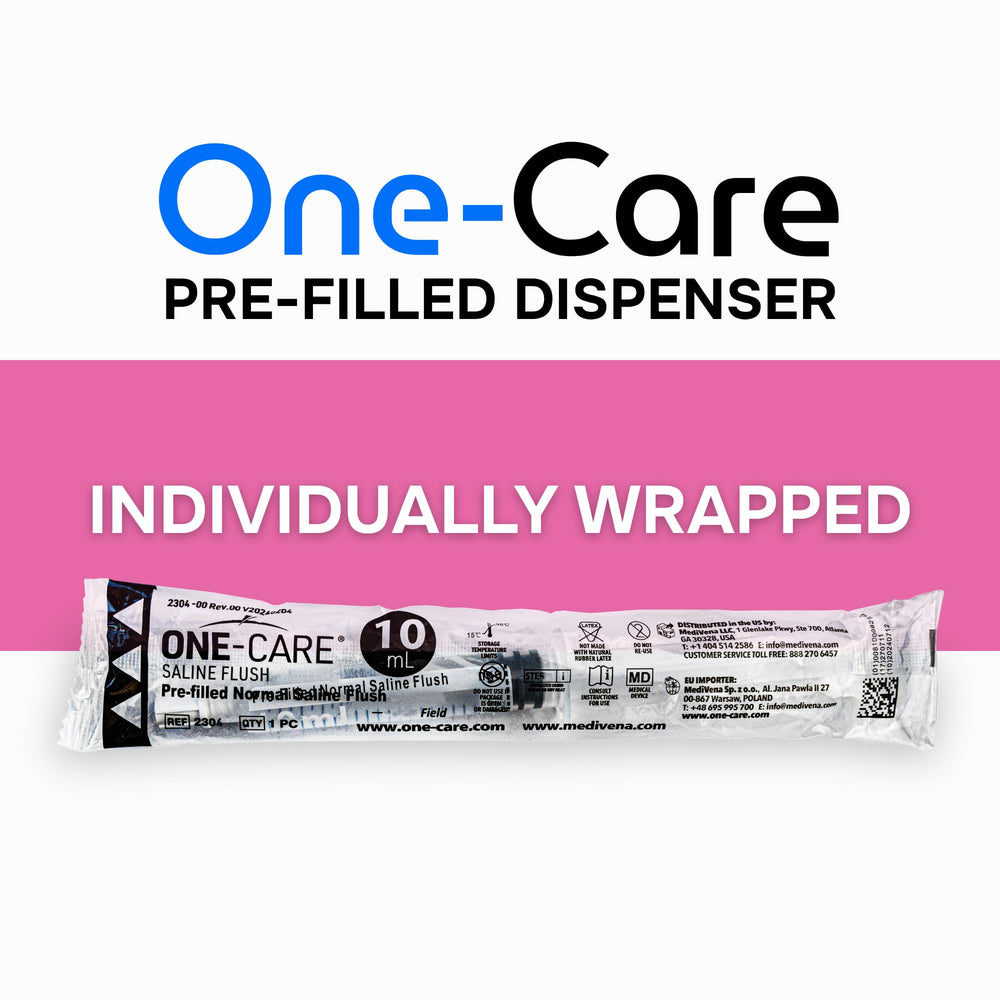 ONE-CARE unidad en su envoltorio individual que preserva la esterilidad