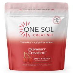 One Sol envase frontal mostrando Cereza Ácida y beneficio energía rápida