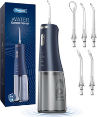Onlyone imagen frontal del irrigador muestra diseño portátil y botones