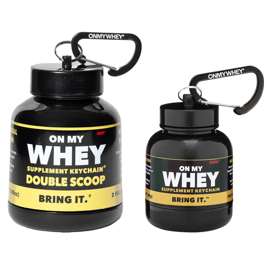 ONMYWHEY tapa doble tornillo para evitar derrames durante el entrenamiento