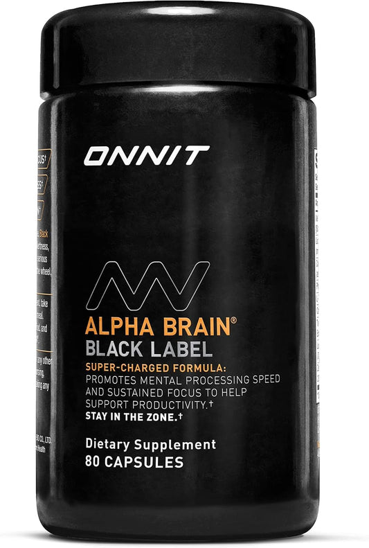 ONNIT Alpha BRAIN frontal mostrando envase y marca para confianza