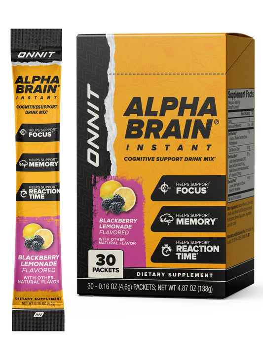 ONNIT Alpha Brain Instant: paquetes para llevar que ayudan a mantenerte enfocado