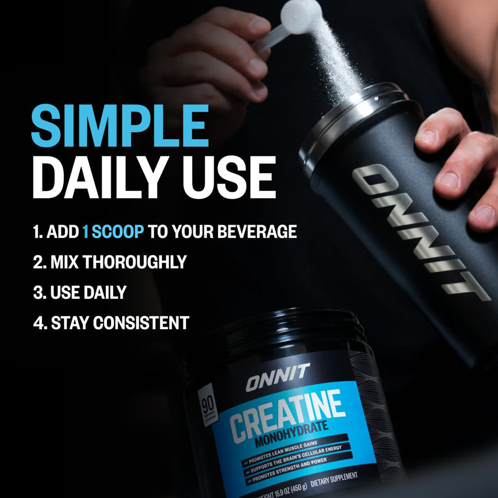 ONNIT cucharilla con 5 g de creatina lista para tomar tras entrenamiento