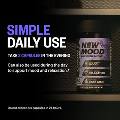 ONNIT New MOOD junto a una moneda para comparar tamaño de cápsula