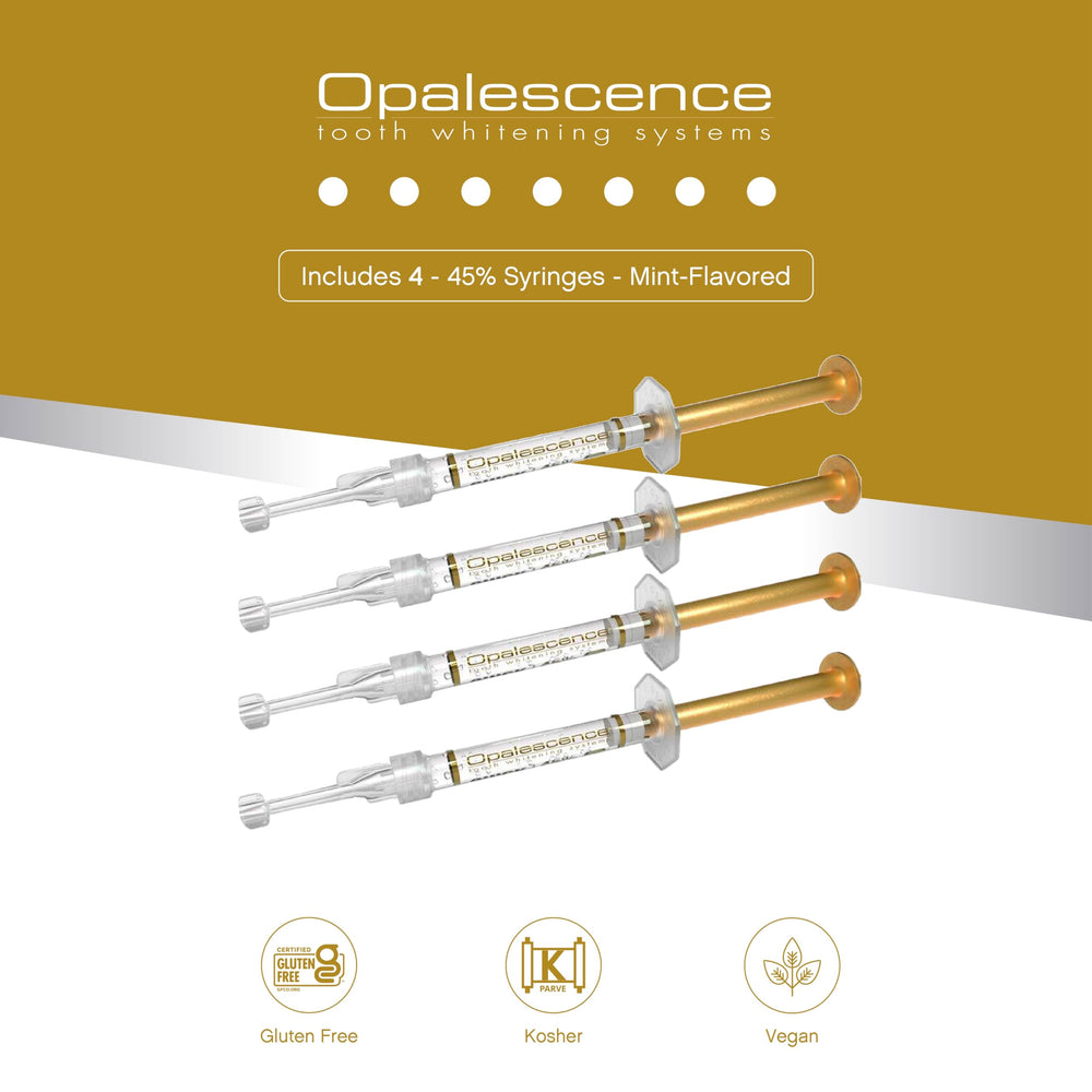Opalescence paquete con cuatro jeringas listo como recarga para bandejas