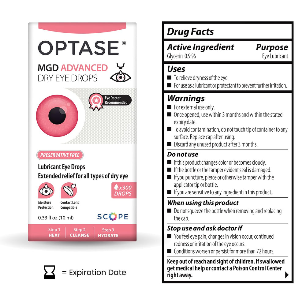 Optase detalle del dispensador que asegura gotas precisas y seguras