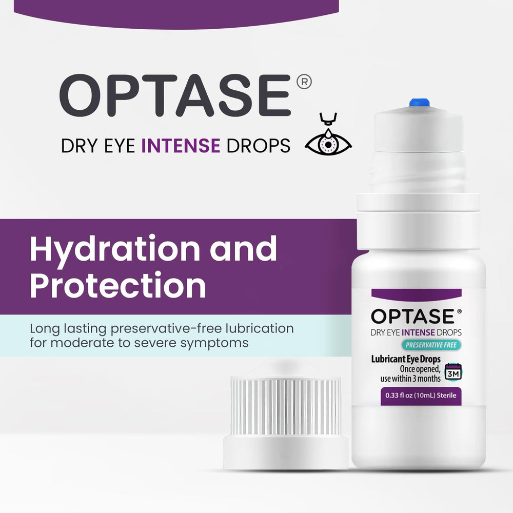 Optase gota en primer plano, textura clara que aporta lubricación intensa