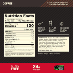 Optimum Nutrition batido servido para consumo inmediato y recuperación eficaz