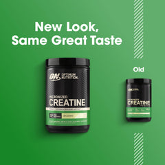 Optimum Nutrition creatina mezclada en batido para consumo fácil tras entrenamiento